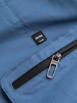 Men's JOGGER pants with stand-off and zippered cargo pockets - blue V7 OM-PAJO-0135