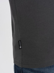 Men's BASIC longsleeve with round neckline - graphite V6 OM-LSBL-0106