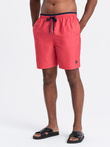 Pantaloni scurți de înot bărbătești cu nervuri în două tonuri - coral V4 OM-SRBS-0141
