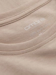 Men's BASIC longsleeve with round neckline - beige V8 OM-LSBL-0106