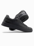 Casual uniform men's eco nubuck shoes - black V4 OM-FOCS-0151