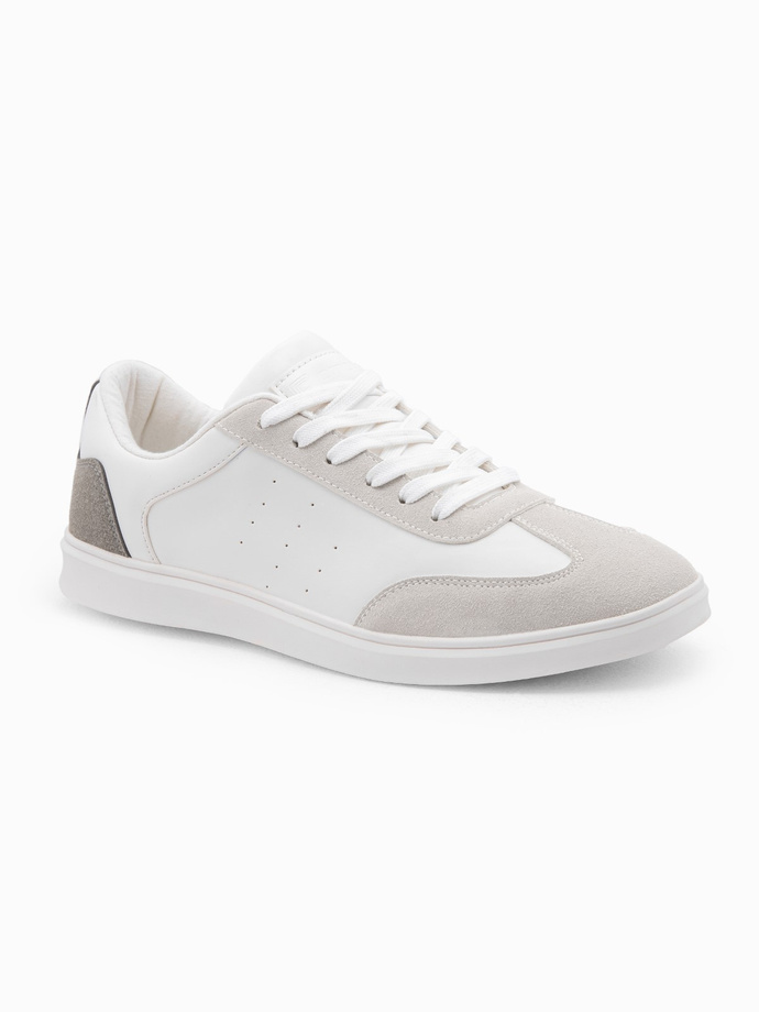 Pantofi sport casual pentru bărbați OLDSCHOOL - alb V3 OM-FOCS-0104