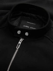 Men's biker jacket with collar and pockets - black V2 OM-JALP-0157