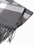 Men's scarf - grey/white A408