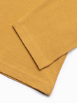 Bluza cu maneca lunga simpla barbati - galben mustar L138