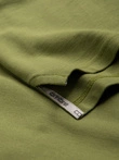 Pánská polokošile BASIC z jednoduchého žerzeje z piké úpletu - olivově zelená V21 OM-POBS-0100