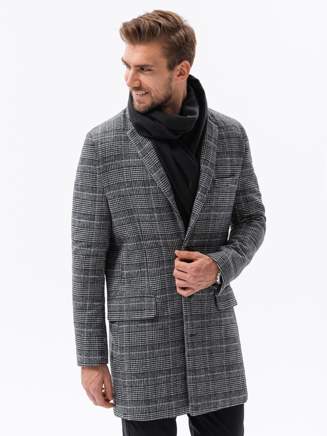 Palton barbati - negru C499