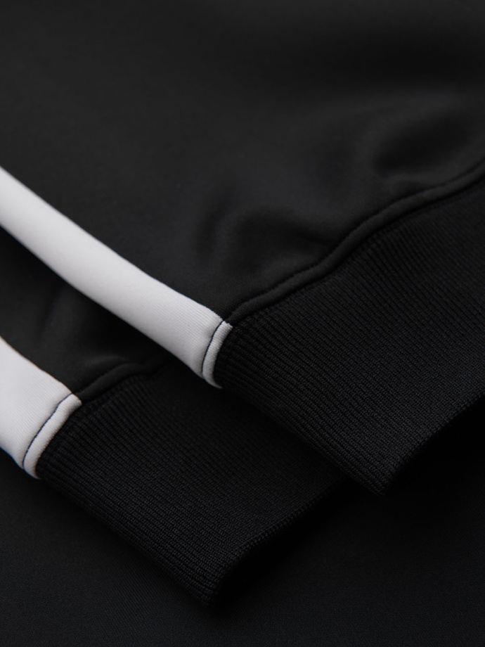 Pantaloni de trening bărbătești din tricot structurat - grafit V5 OM-PASK-0211