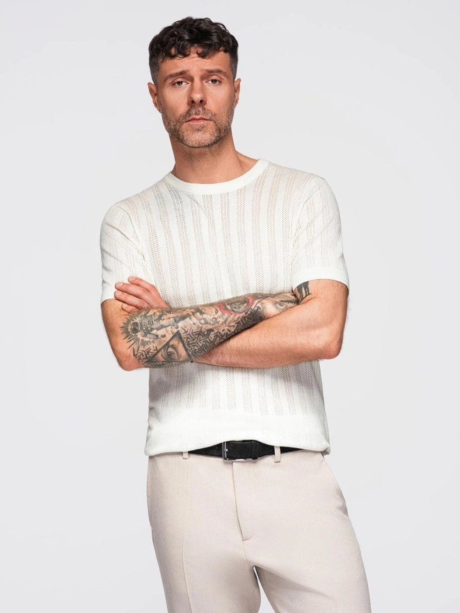 Tricou polo bărbătesc fără nasturi - albastru marin V3 OM-POSS-0110