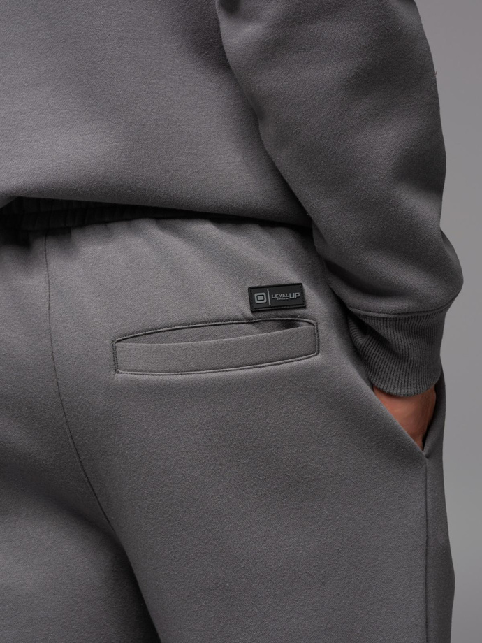 Classic sweatpants with drawstrings unisex-grey V18 OU-PSBC-0100