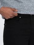 Pánské chino kalhoty na míru - černé V1 OM-PACP-0151