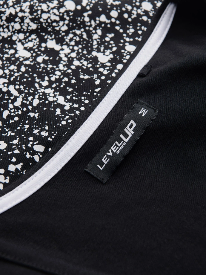 Men's gradient print cotton t-shirt - black V2 OM-TSPT-22SS-001