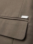Jachetă elegantă SLIM FIT pentru bărbați cu raion - verde măsliniu V5 OM-BLZB-0135