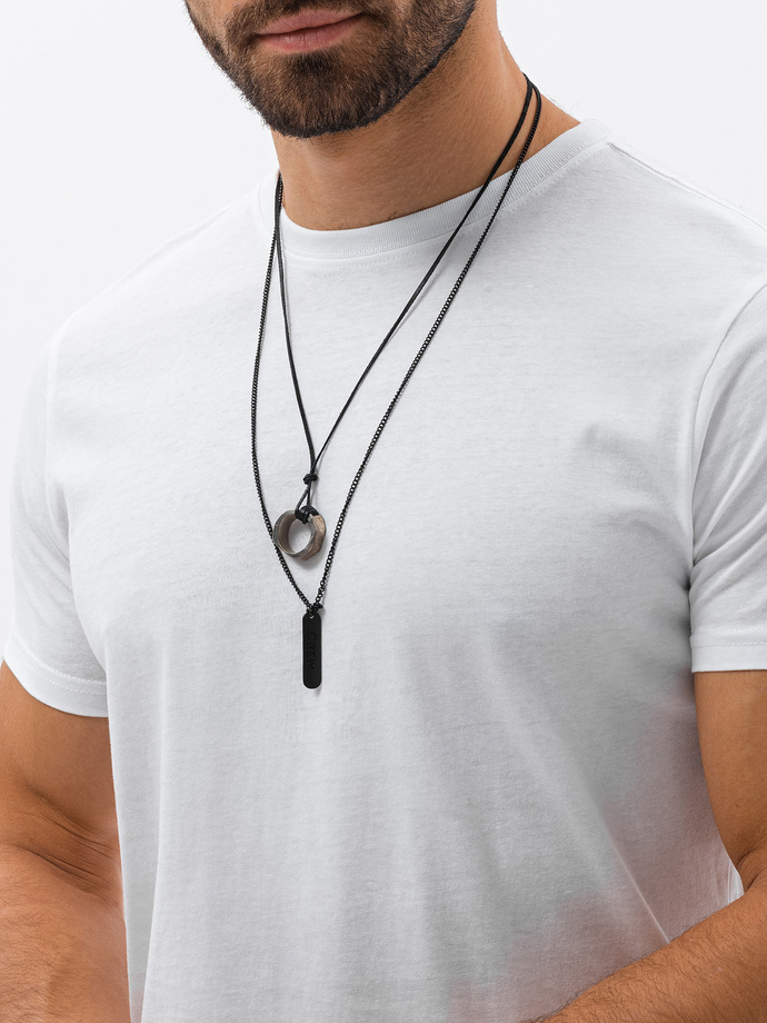 Men's plain t-shirt - white S1224