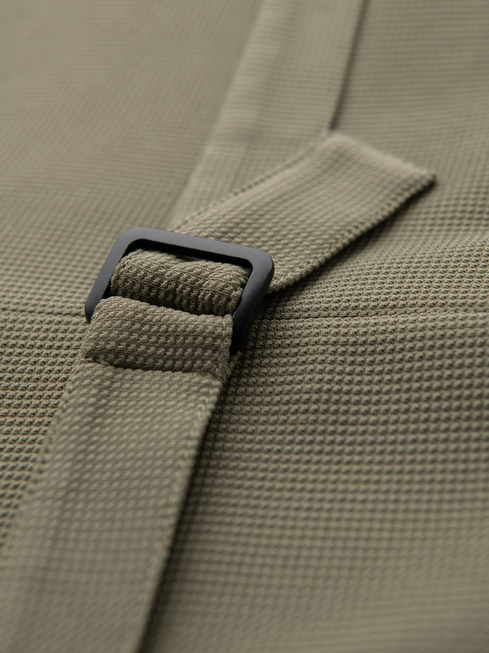 Costum bărbătesc fără revere - caramel V1 OM-BLZV-0112