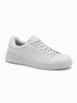 Men's uniform casual shoes in eco nubuck - light grey V2 OM-FOCS-0151