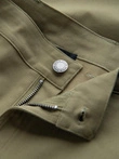 Men's STRAIGHT LEG cargo pants with zippered pockets - olive V2 OM-PACG-0204