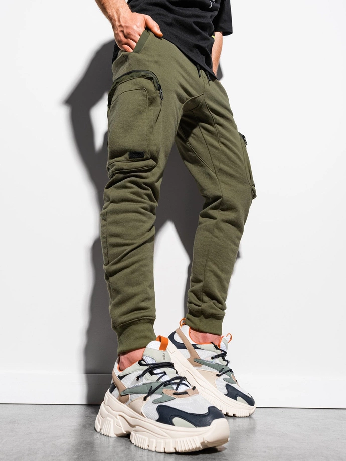 Men's sweatpants - khaki P918