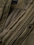 Pánská klasická dlouhá bunda parka - olivová V3 OM-JAPJ-0313