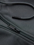 Hanorac BASIC din bumbac, descheiat - grafit V11 OM-SSBZ-0160