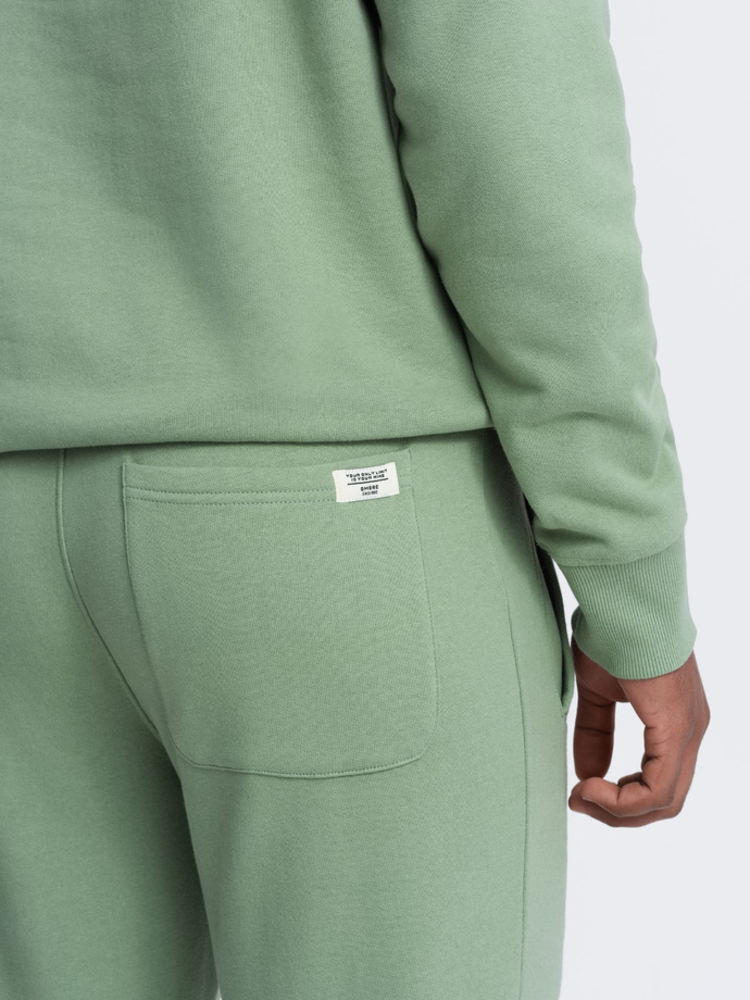Set trening bărbați pantaloni + geacă kangaroo - verde V3 Z80