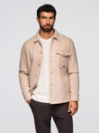 Men's shirt jacket - beige V1 OM-JANP-0291