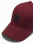 Pánska baseballová čiapka s logom - bordová V3 OM-ACCS-0100