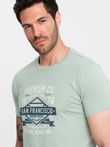 San Francisco men's printed cotton t-shirt - mint V2 OM-TSPT-0120