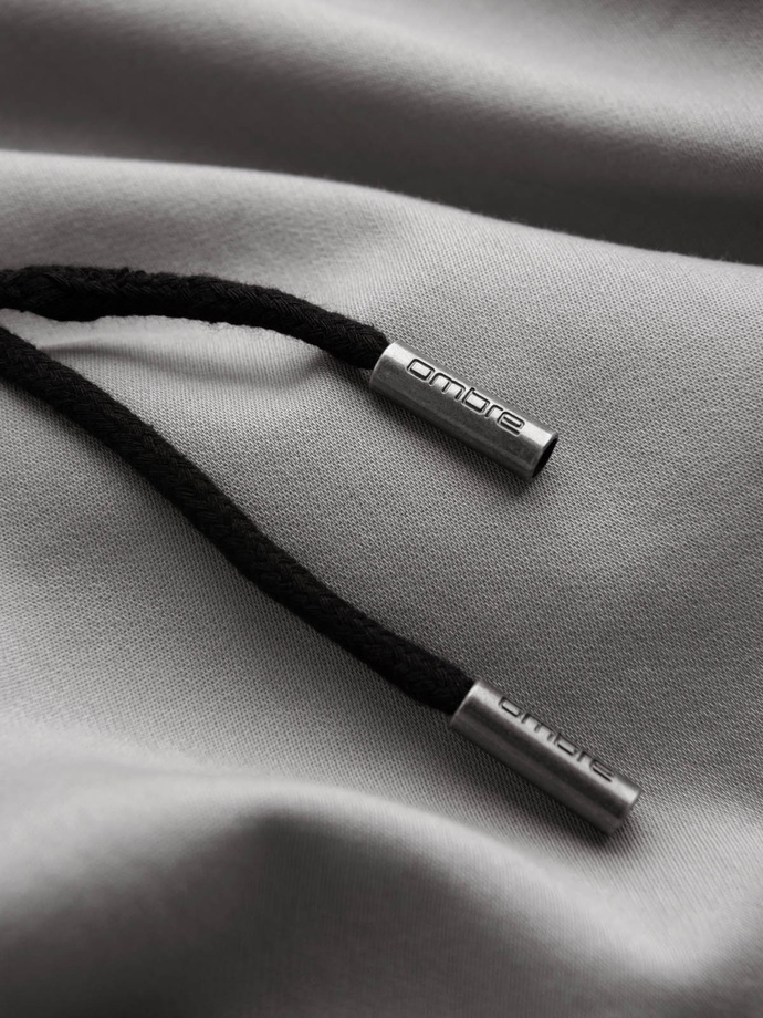 Vyriški megzti sportiniai bateliai su kišenėmis - šviesiai pilki V4 OM-PAJO-0199