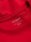 BASIC men's longsleeve with round neckline - red V5 OM-LSBL-0106