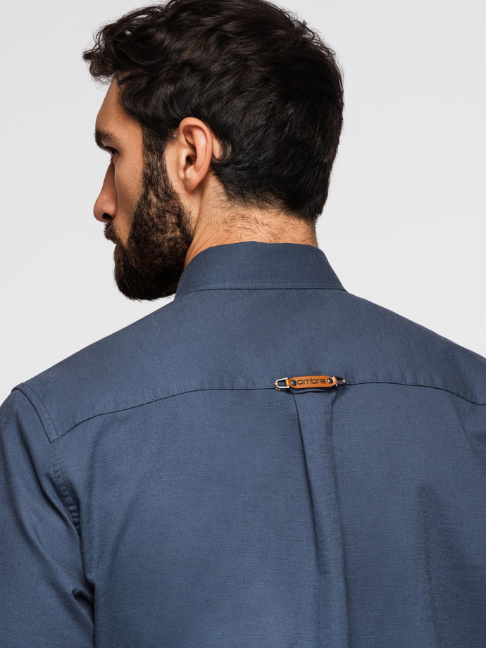 Blazer bărbătesc cu croială REGULAR cu in - crem V1 OM-BLZB-0128