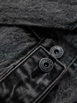 Men's denim katana jacket with washem - graphite V5 OM-JADJ-0219
