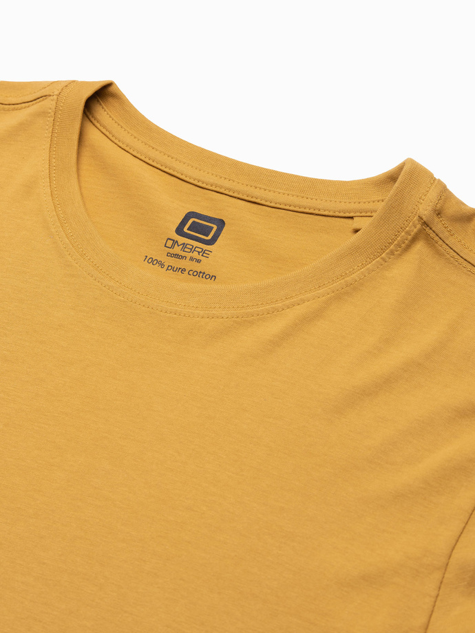 Men's plain longsleeve - mustard L138