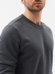 Men's plain sweatshirt - dark grey B978