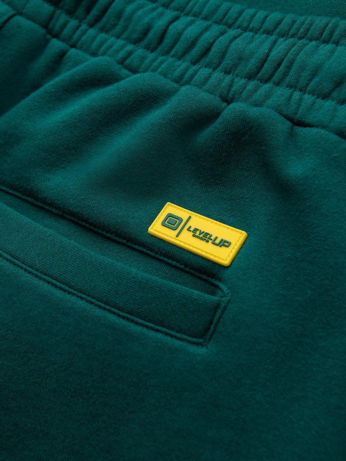 Pantaloni de trening bărbătești din tricot structurat - grafit V5 OM-PASK-0211