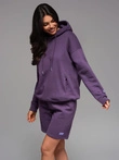 Viengungio džemperis su kišenėmis ir gobtuvu - violetinės spalvos V13 OU-SNBC-0105