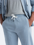 Men's sweatshirt set unbuttoned sweatshirt + jogger pants - blue V7 Z82