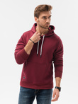 Men's hooded sweatshirt - dark red OM-SSBN-0120