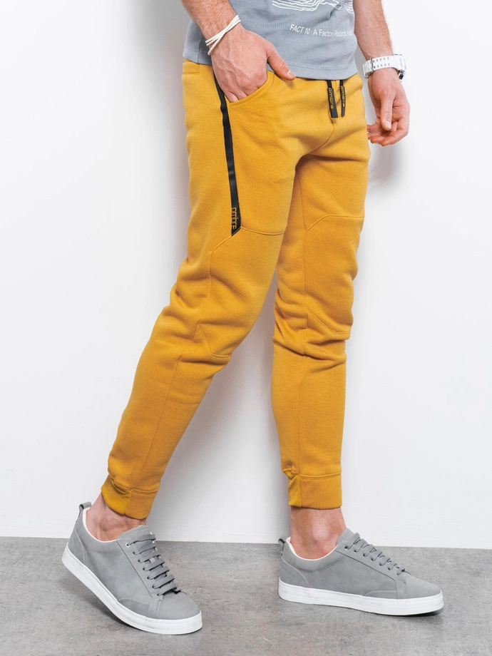 Men's sweatpants - yellow P919