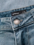 Pantaloni din denim CARROT FIT pentru bărbați cu barete decorative - albastru deschis V1 OM-PADP-0227