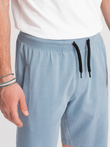 Men's knit shorts - light blue V3 W291 