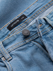 Pantaloni scurți bărbătești din denim cu picioare răsucite - albastru V2 OM-SRDS-0134