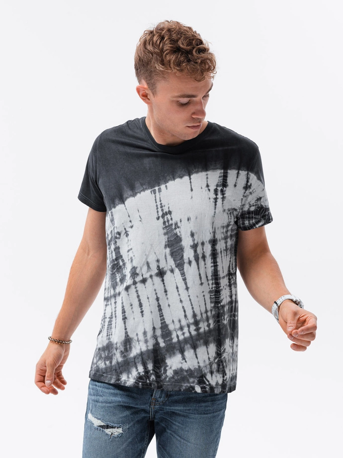 Men's Tie-Dye t-shirt - dark grey S1617