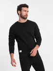 Men's tracksuit set pants + sweatshirt - black V5 Z78
