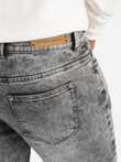 Pantaloni din denim pentru bărbați STRAIGHT LEG - gri V4 OM-PADP-0133