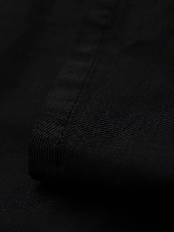 Pánske chino nohavice s ozdobným pásom - čierne V1 OM-PACP-0118