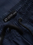 Pantaloni bărbătești JOGGER cu buzunare cargo cu fermoar - albastru marin V5 OM-PAJO-0135