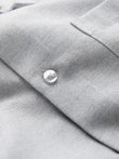 Pánska košeľa REGULAR FIT s vreckom - svetlosivá melanž V2 OM-SHCS-0148