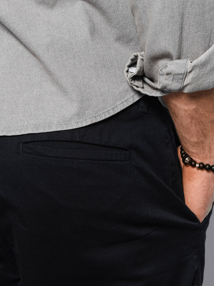 Men's chino shorts - black V12 W243