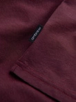 Tricou clasic din bumbac pentru bărbați BASIC - maro V10 OM-TSBS-0146